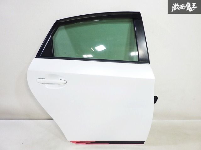 トヨタ 純正 ZVW30 30系 プリウス G's 後期 リア リヤ ドア カラー070 ホワイトパールクリスタルシャイン 右 右側 運転席側 ガラス有 即納
