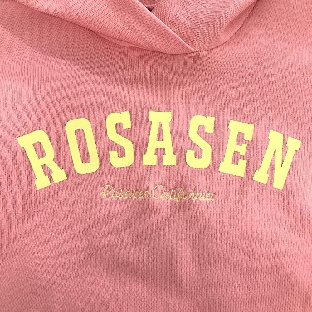 超美品】ロサーセン フード付セーター ピンク ニットパーカー フロント