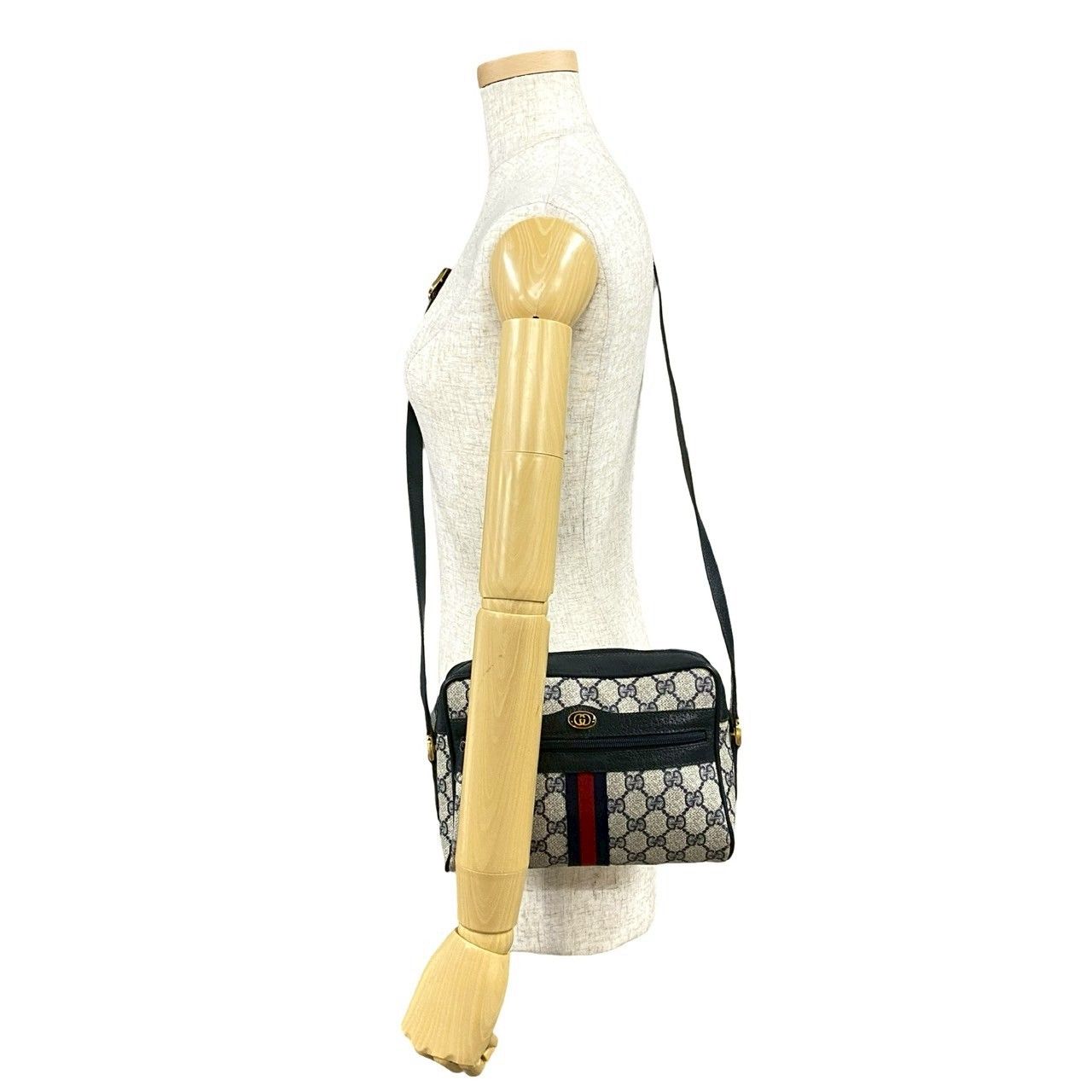 極希少 Gucci シェリーライン ショルダーバッグ ポシェット オールドグッチ 極希少美品グッチ シェリーライン ショルダーバッグ ポシェット