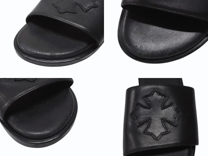 【新品未使用】クロムハーツCHプラスパッチ　レザースライドサンダル 黒　38 楽天市場】クロムハーツ【CHROMEHEARTS】SHOES CH SLIDE/レザー