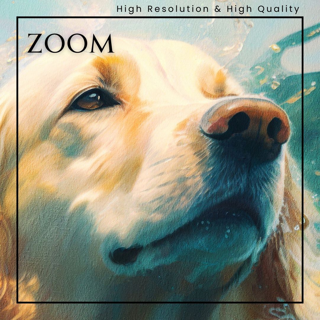 希望の光 - ゴールデンレトリバー犬 No.6】ジークレー版画＊名入れOK