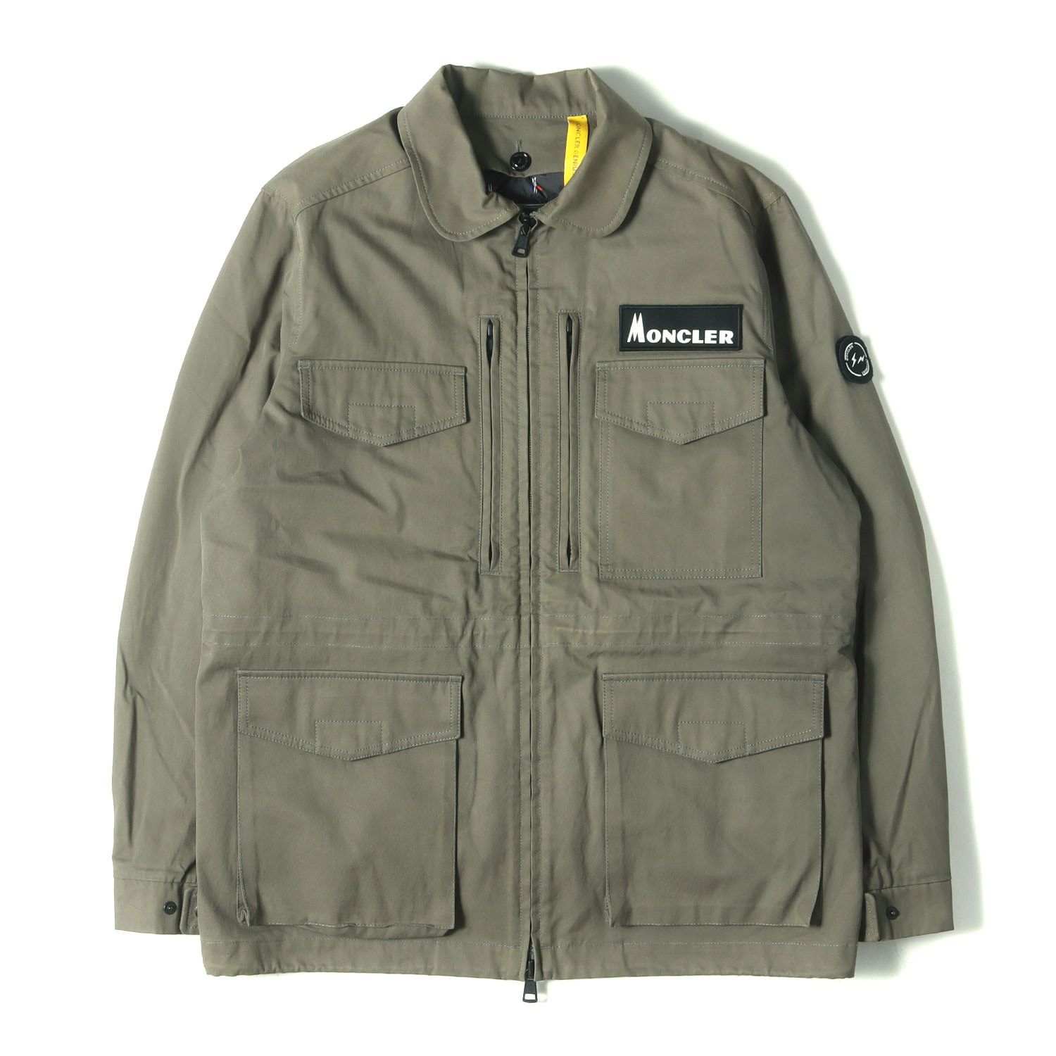 MONCLER モンクレール ジャケット サイズ:2 fragment design 2WAY ダウンベストライナー付き ロゴ ワッペン ミリタリージャケット  (DAVIS) / GENIUS カーキ イタリア製 アウター ブルゾン 上着 コラボ【メンズ】 - メルカリ