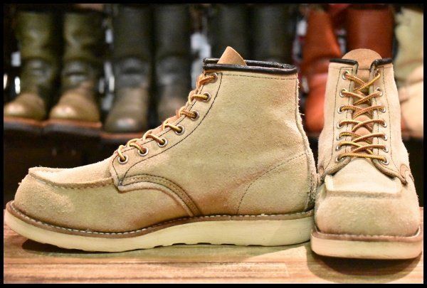 【7E 良品 11年】レッドウィング 8173 スエード アイリッシュセッター ホーソーン ラフアウト モックトゥ ブーツ redwing HOPESMORE【FB196】