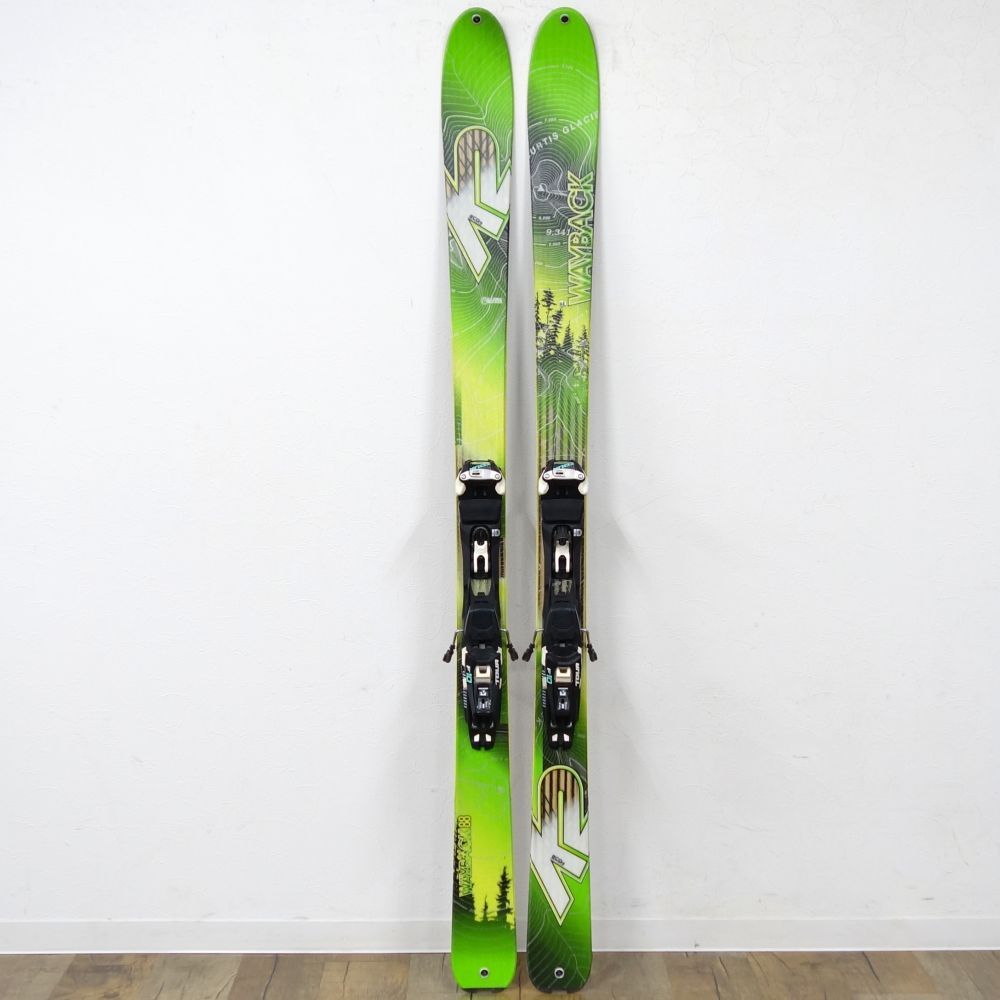 K2 - ケーツー K2 テレマーク スキー PUBLIC ENEMY パブリックエネミー 169cm センター 85ｍｍ ビンディング ボレー 登山 アウトドア 重量実測：2380g（ビンディング含む1本) K2 - ケーツー K2 テレマーク スキー PUBLIC ENEMY パブリック