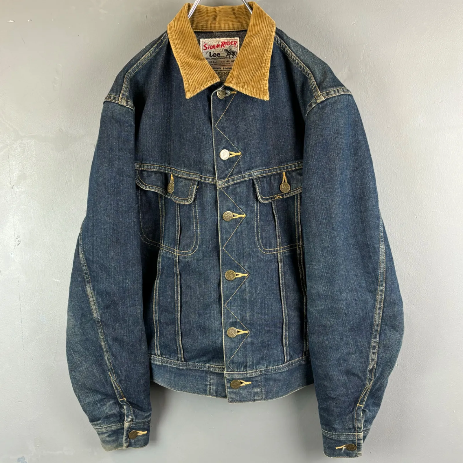 STORM RIDER Lee 101LJ Denim Tracker Jacket ALASKAN LINING 復刻 