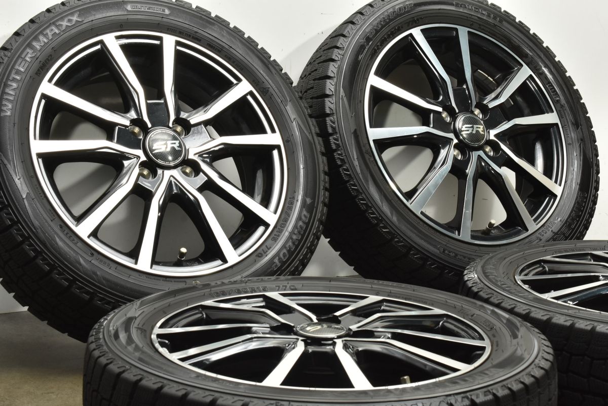 程度良好品 ストレンジャー 15in 4.5J 45 PCD100 ダンロップ ウィンターマックス WM02 165 60R15 デリカミニ デリカD 2 ハスラー