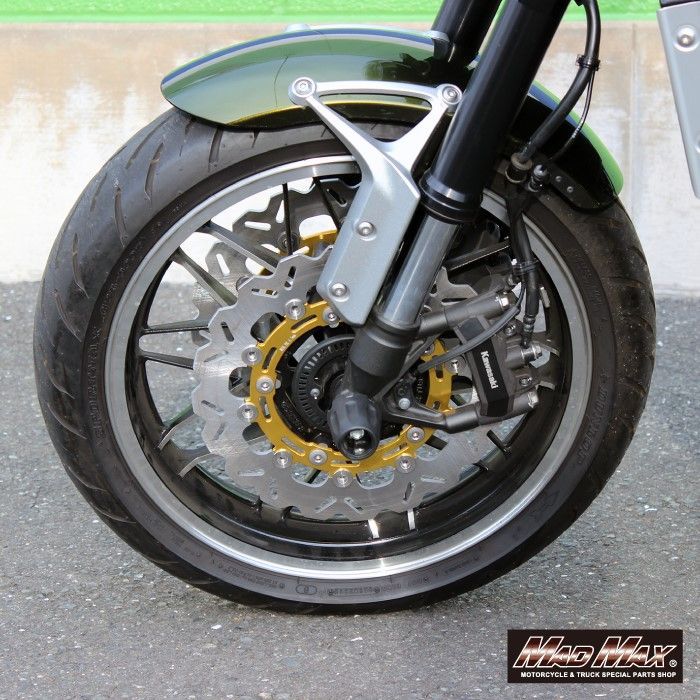 Z900RS/カフェ フロント ウェーブディスクローター ゴールド 2枚