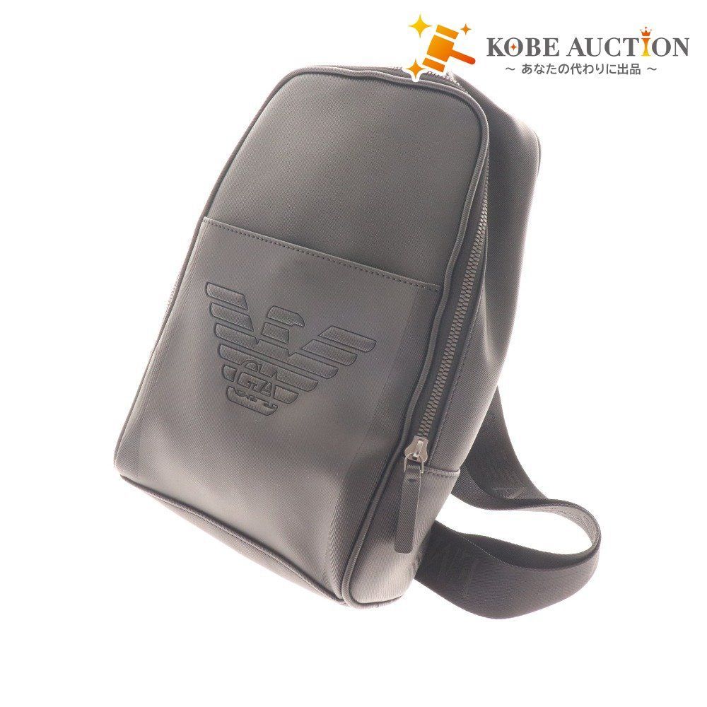 【新品】EMPORIO ARMANI ボディバッグ イーグルロゴ　ブラック Brandol / EMPORIO ARMANI エンポリオアルマーニ ボディバッグ