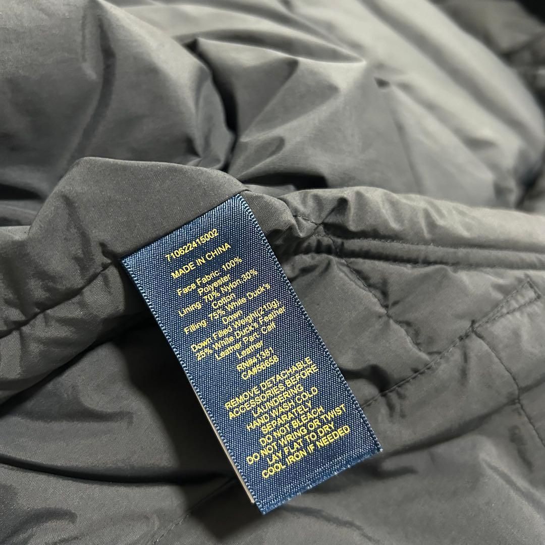 現行✨ポロラルフローレン ポニー刺繍ロゴ 2way ダウンベスト M ブラック 現行✨ポロラルフローレン ポニー刺繍ロゴ 2way ダウンベスト M ブラック