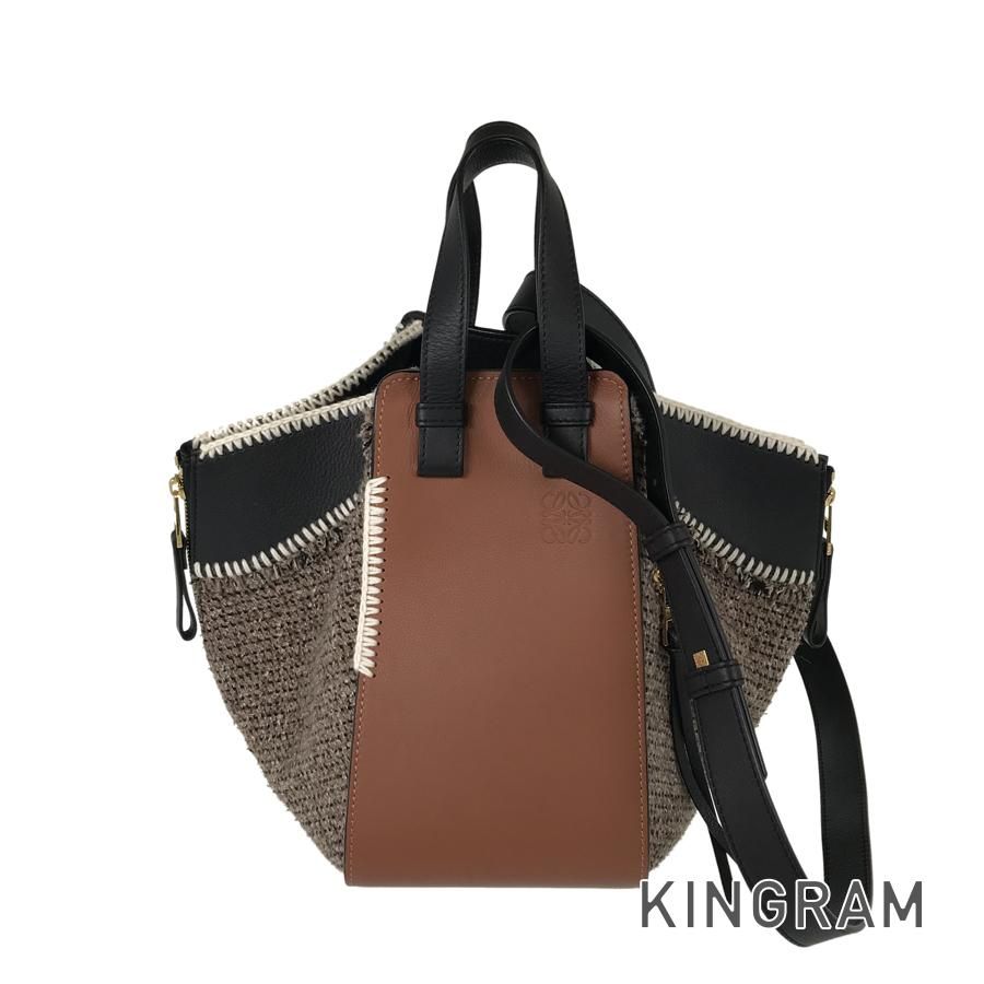 ロエベ LOEWE ハンモック スモール ツイード ショルダーバッグ fhb 