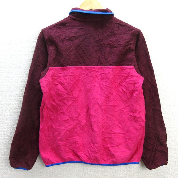 D■パタゴニア/PATAGONIA シンチラスナップT 25455FA14 フリースプルオーバー■エンジ ピンク【S】LADIES/97【中古】