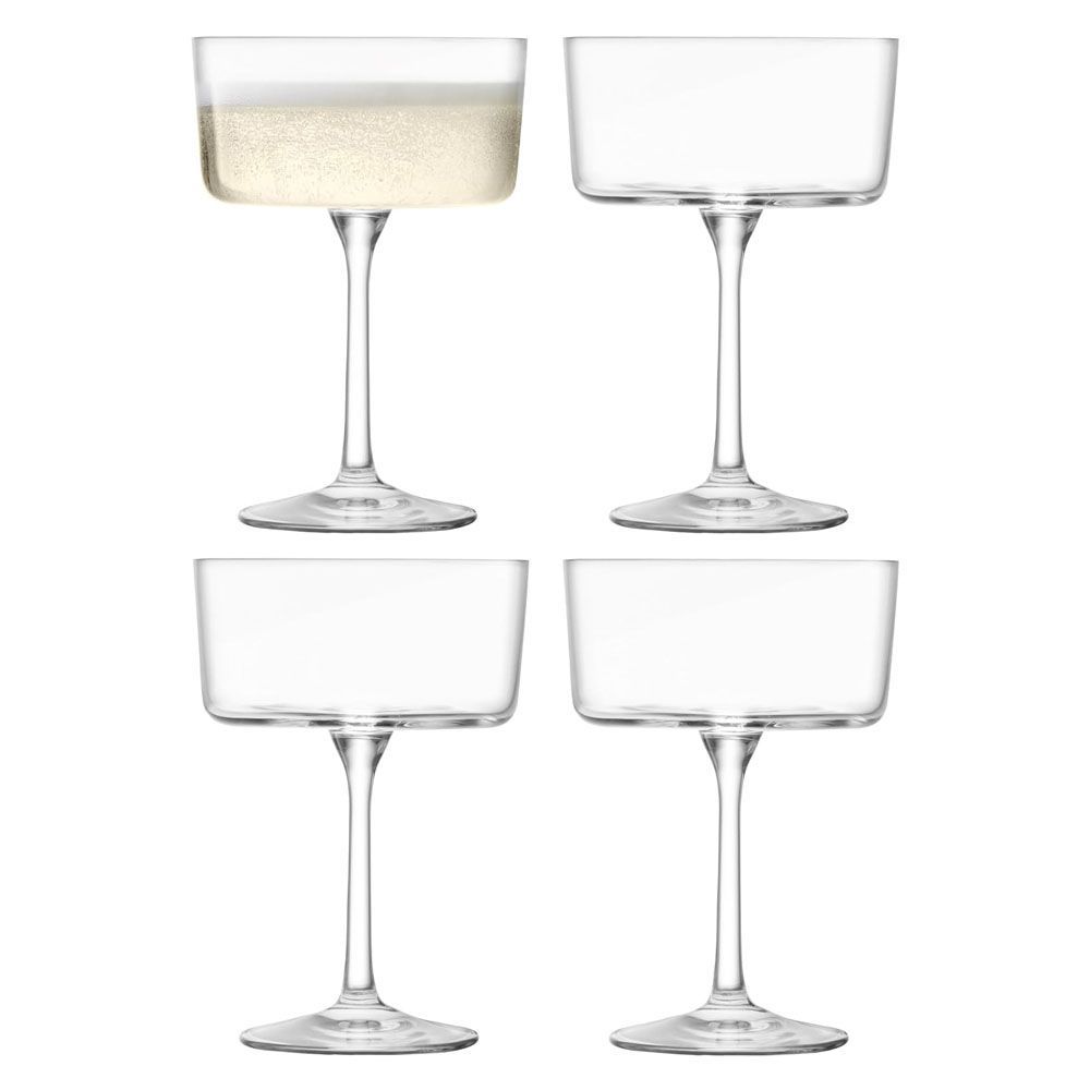 LSA Gio ジオ Champagne Cocktail Glass シャンパングラス G1768-08-301 容量230ml 4個セット H13cm LGI35 | エルエスエー カクテルグラス