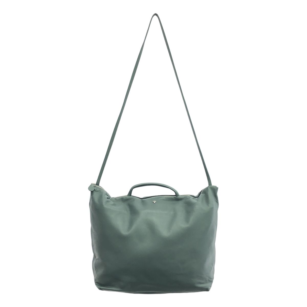 mina perhonen | ミナペルホネン | 2025AW | kostea | 2way ショルダー付き レザー ハンドバッグ | グレー | レディース