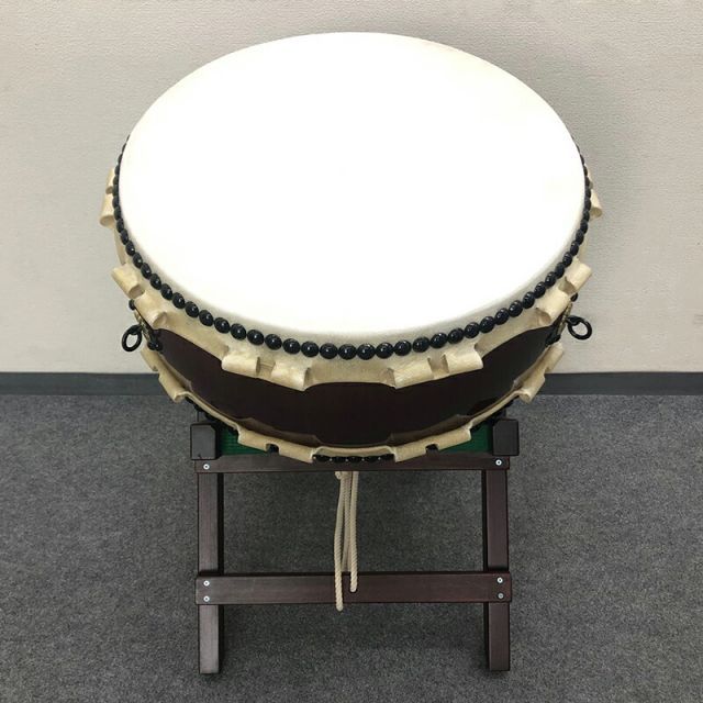 平胴太鼓 平太鼓 1尺6寸 鼓面 48cm X台付