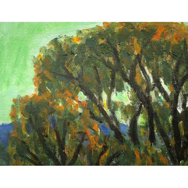 一木 万寿三「山の手風景」油絵・F4号 一水会会員 全道展創立会員 北海道文化賞 滝川出身 真作保証 小竹美術