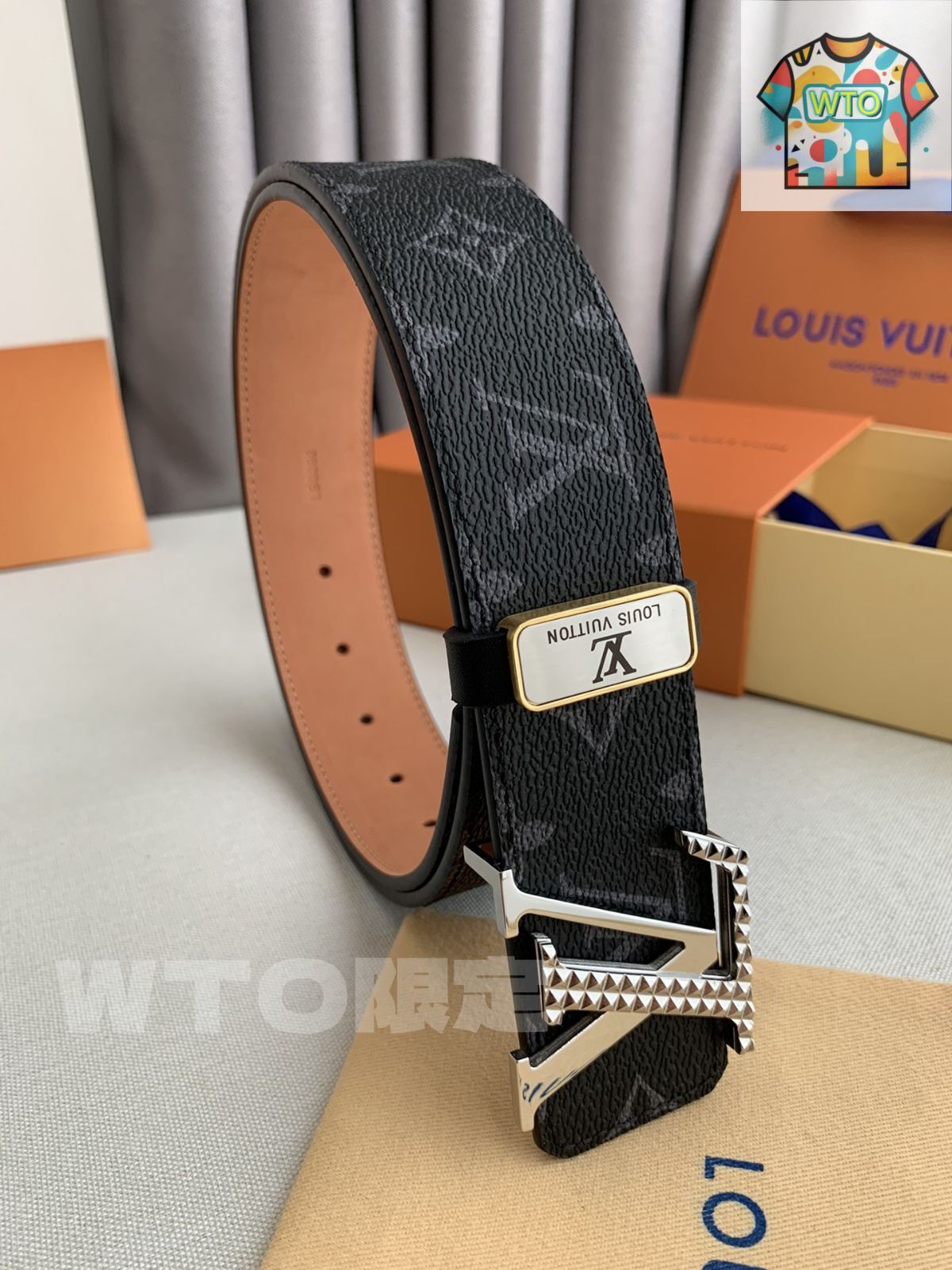 コーデのアクセントに♪ LV ベルト マキシ バックル コーデのアクセントに♪ LV ベルト マキシ バックル