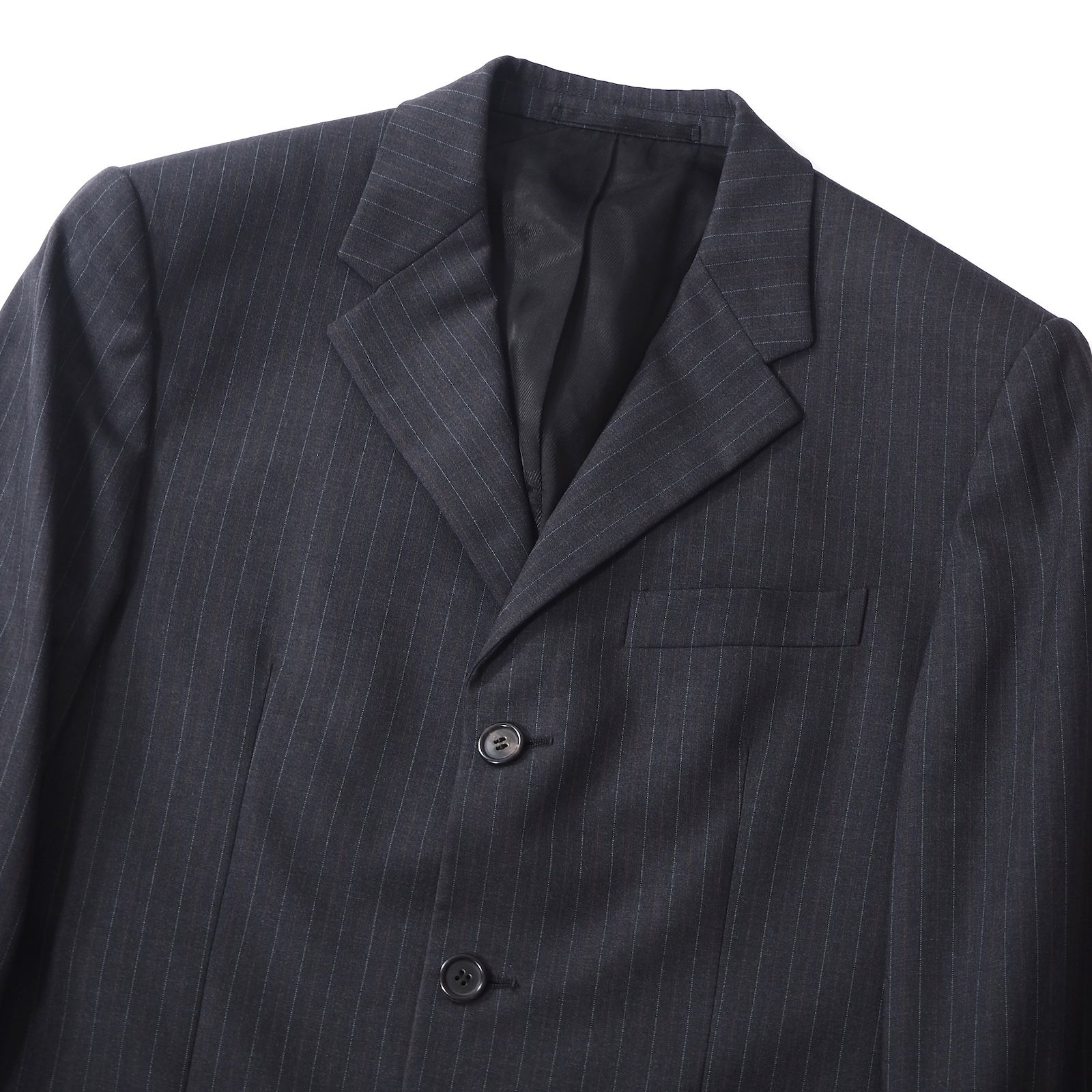 PRADA PRADA プラダ セットアップ ウールスーツ 46 ネイビー - プラダ