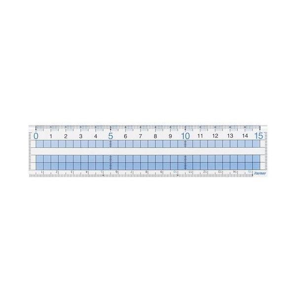 まとめ レイメイ藤井 見やすい方眼定規 15cmAJH158 1本 ×50セット