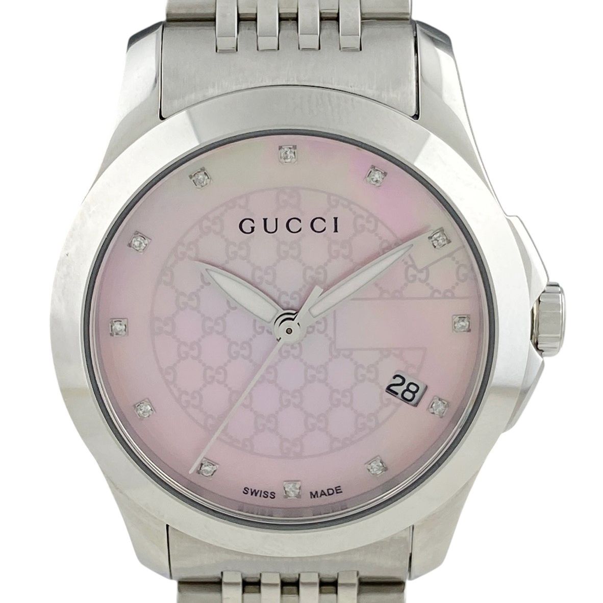 グッチ GUCCI Gタイムレス 12P YA126534/126.5 腕時計 SS グッチ GUCCI Gタイムレス 12P YA126534/126.5 腕時計 SS