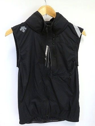 s23g-592x【中古】DESCENTE RUNNING ﾃﾞｻﾝﾄ ﾅｲﾛﾝﾍﾞｽﾄ DIR2500 ﾌﾞﾗｯｸ/M