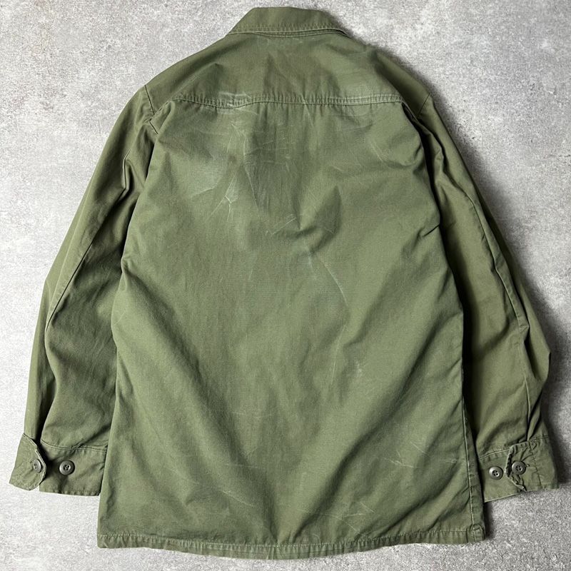 70s 70年製 US ARMY 米軍実物 4th ジャングルファティーグ ジャケット 