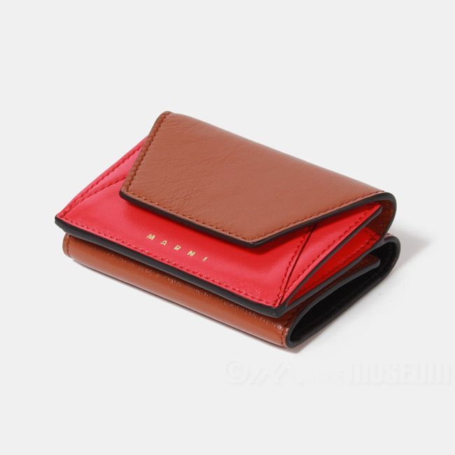 【新品未使用】 MARNI マルニ 財布 三つ折り財布 ブラック TRIFOLD WALLET PFMO0056U1P2644