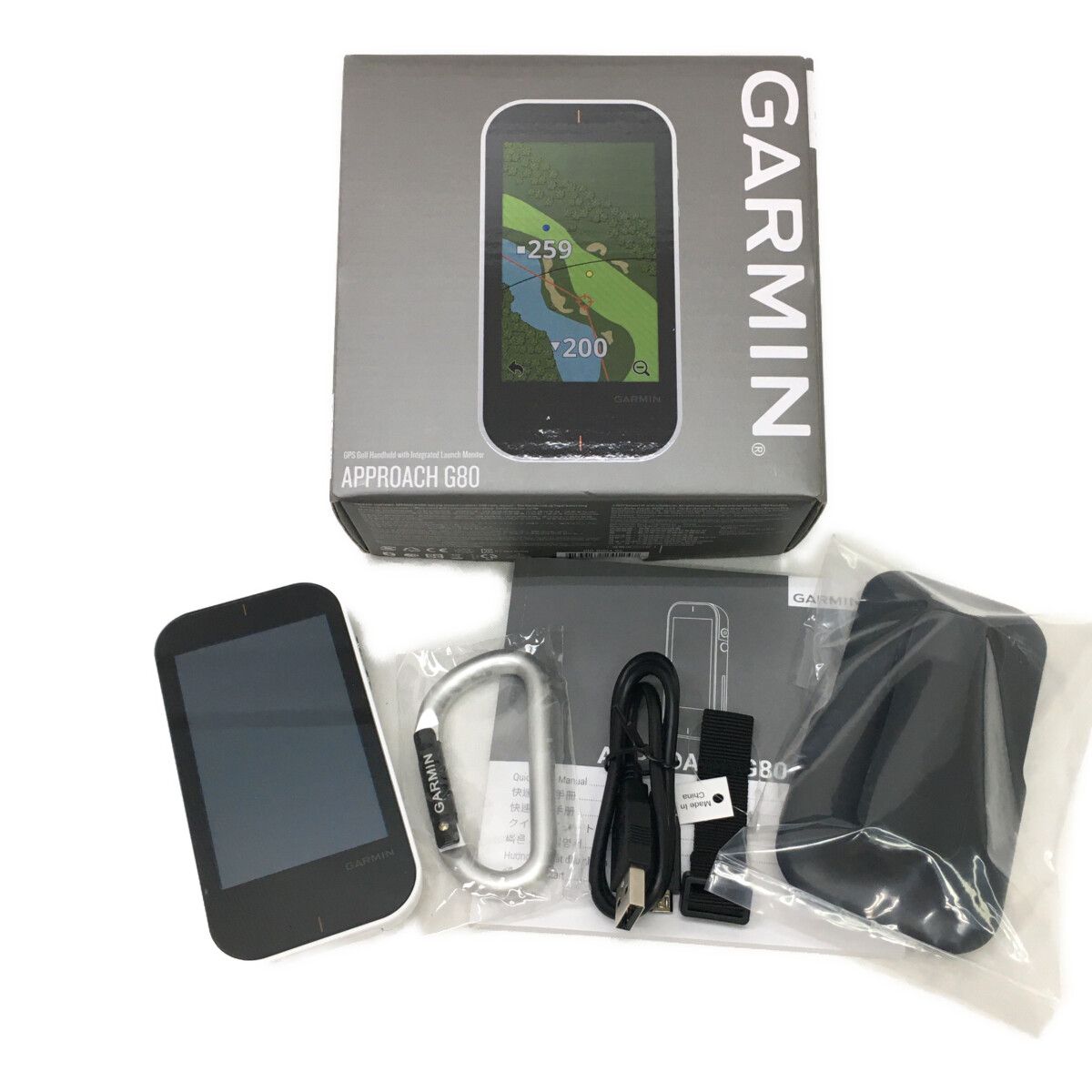 ガーミン GARMIN ゴルフナビ ホワイト×ブラック APPROACH G80 ハンディ型 GPS Bluetooth タッチスクリーン