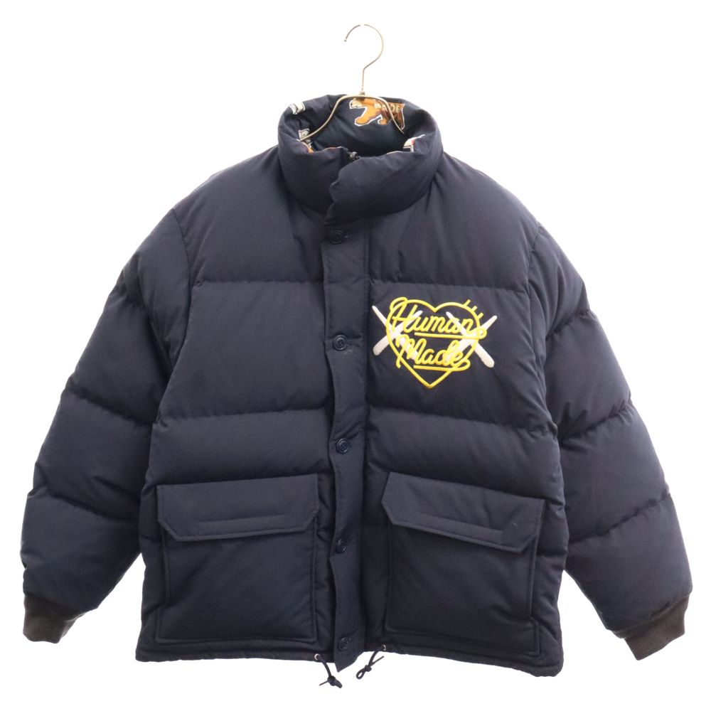 ヒューマンメイド カウズ メイド ダウンジャケット リバーシブル　ネイビーM HUMAN MADE (ヒューマンメイド) 23AW×KAWS MADE DOWN JACKET