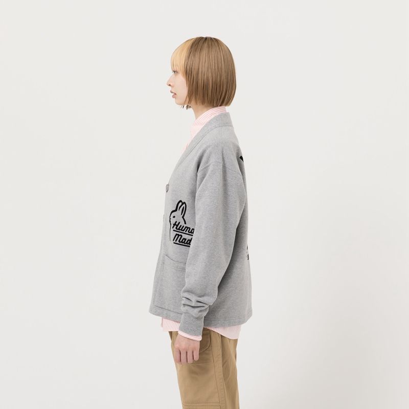 HUMAN MADE 2022FW SWEAT CARDIGAN GRAY L - メルカリ