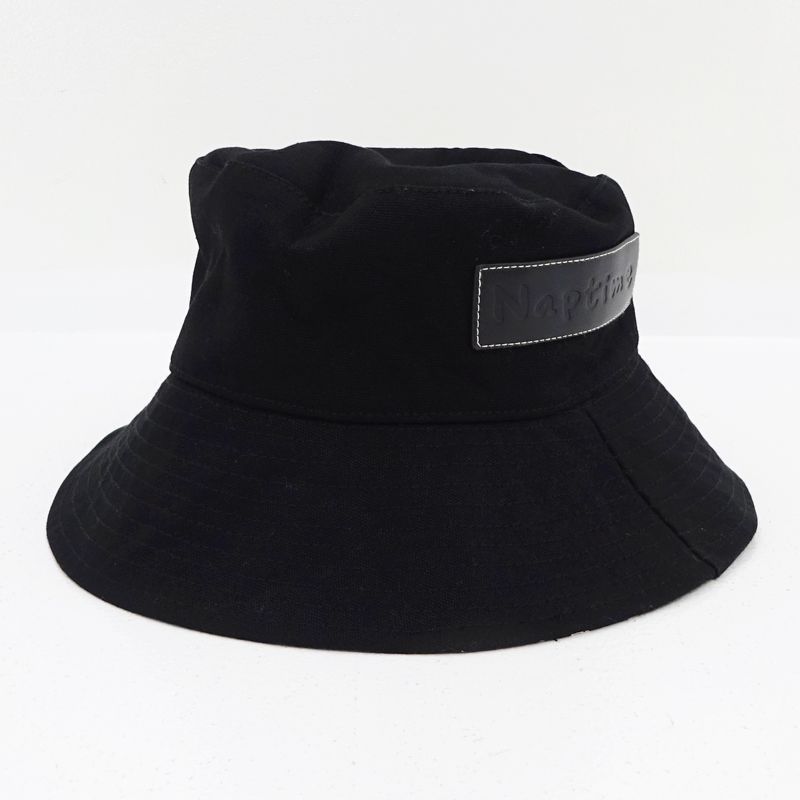 三重店】Naptime.|ナップタイム バケットハット 帽子 ブラック NAP 三重店】Naptime.|ナップタイム バケットハット 帽子 ブラック NAP