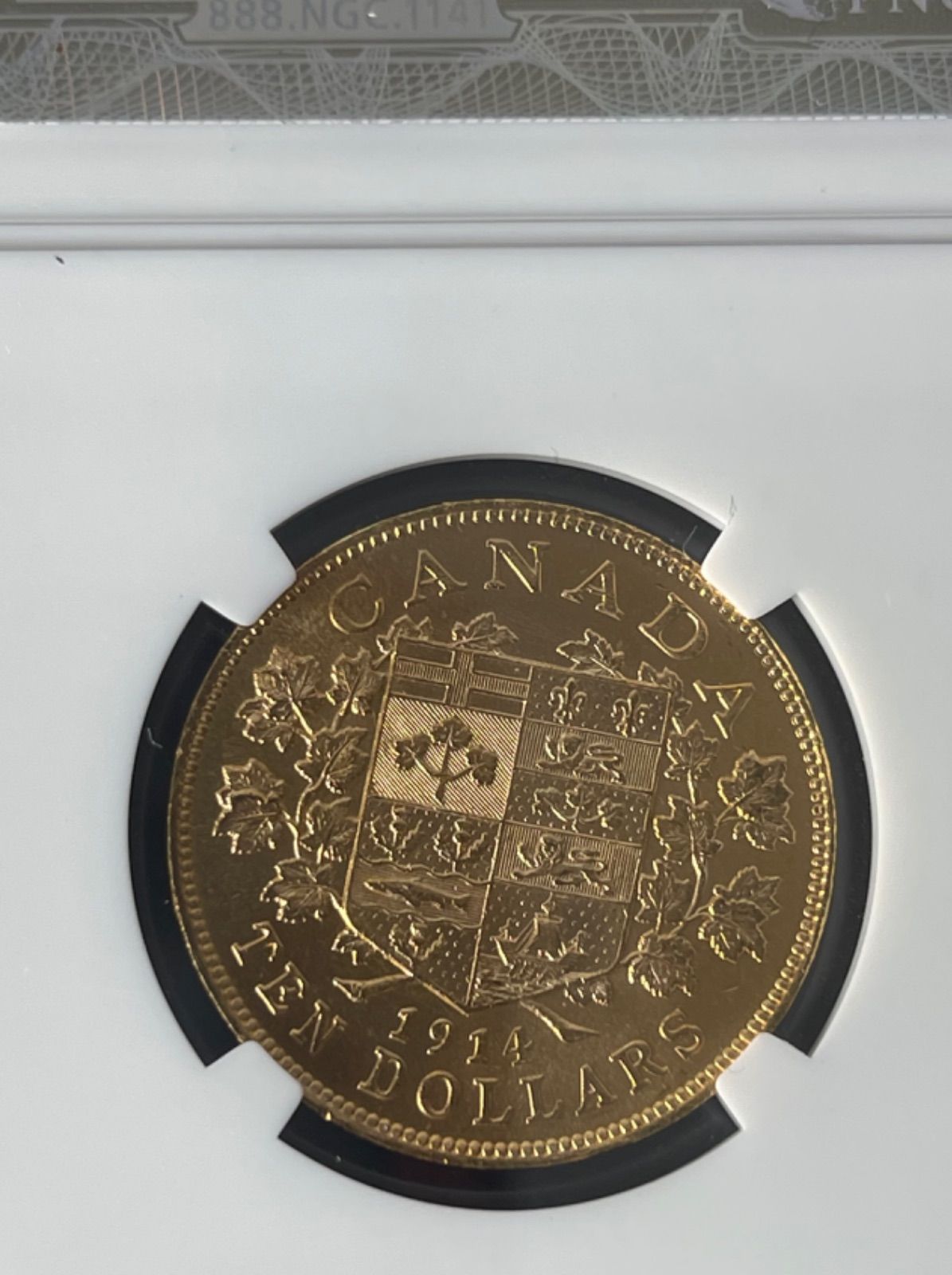 金貨 カナダ 10ドル金貨 ジョージ5世 1914年 NGC MS64 本物保証