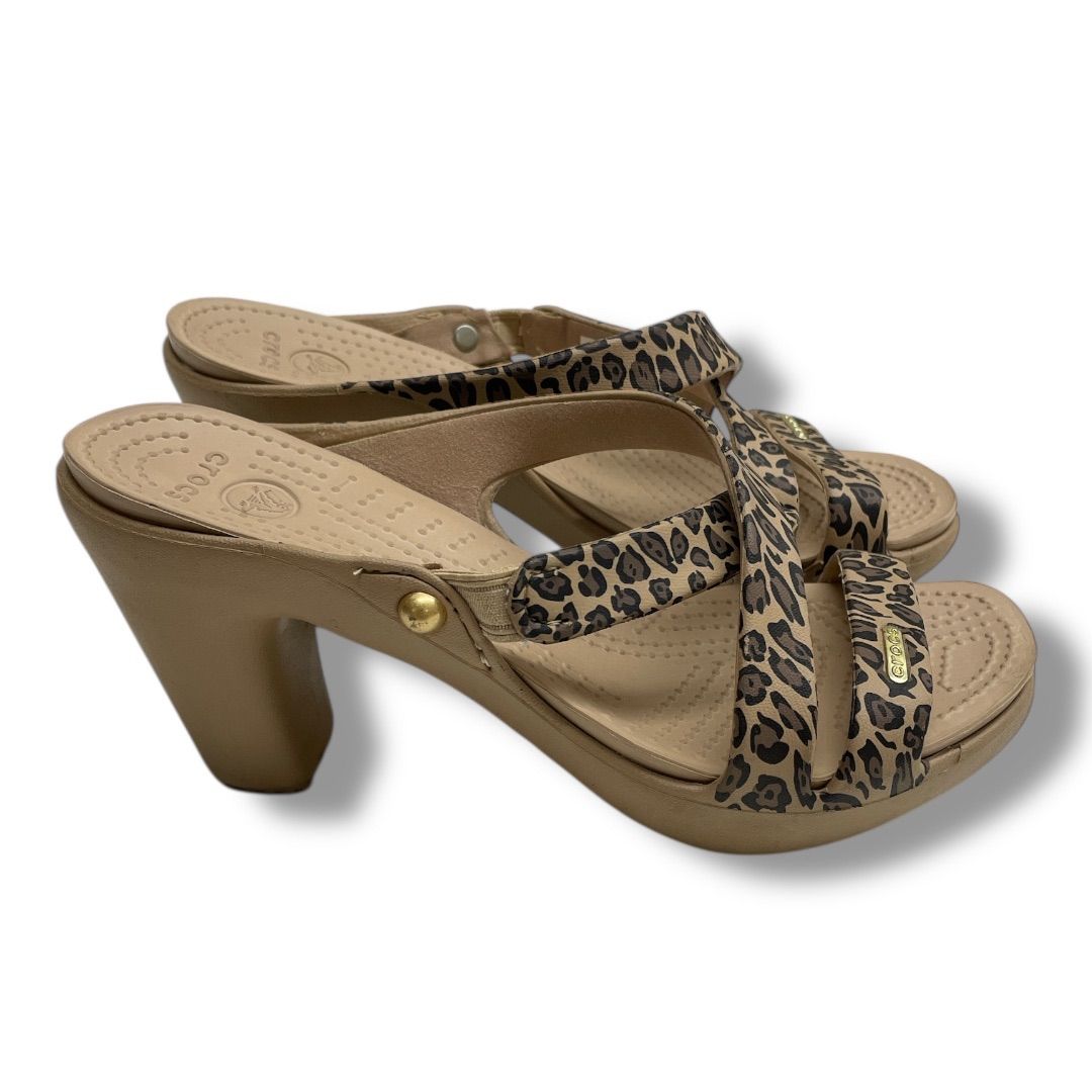 crocs クロックス cyprus4 サイプラス4 サンダル アニマル柄 ヒョウ柄