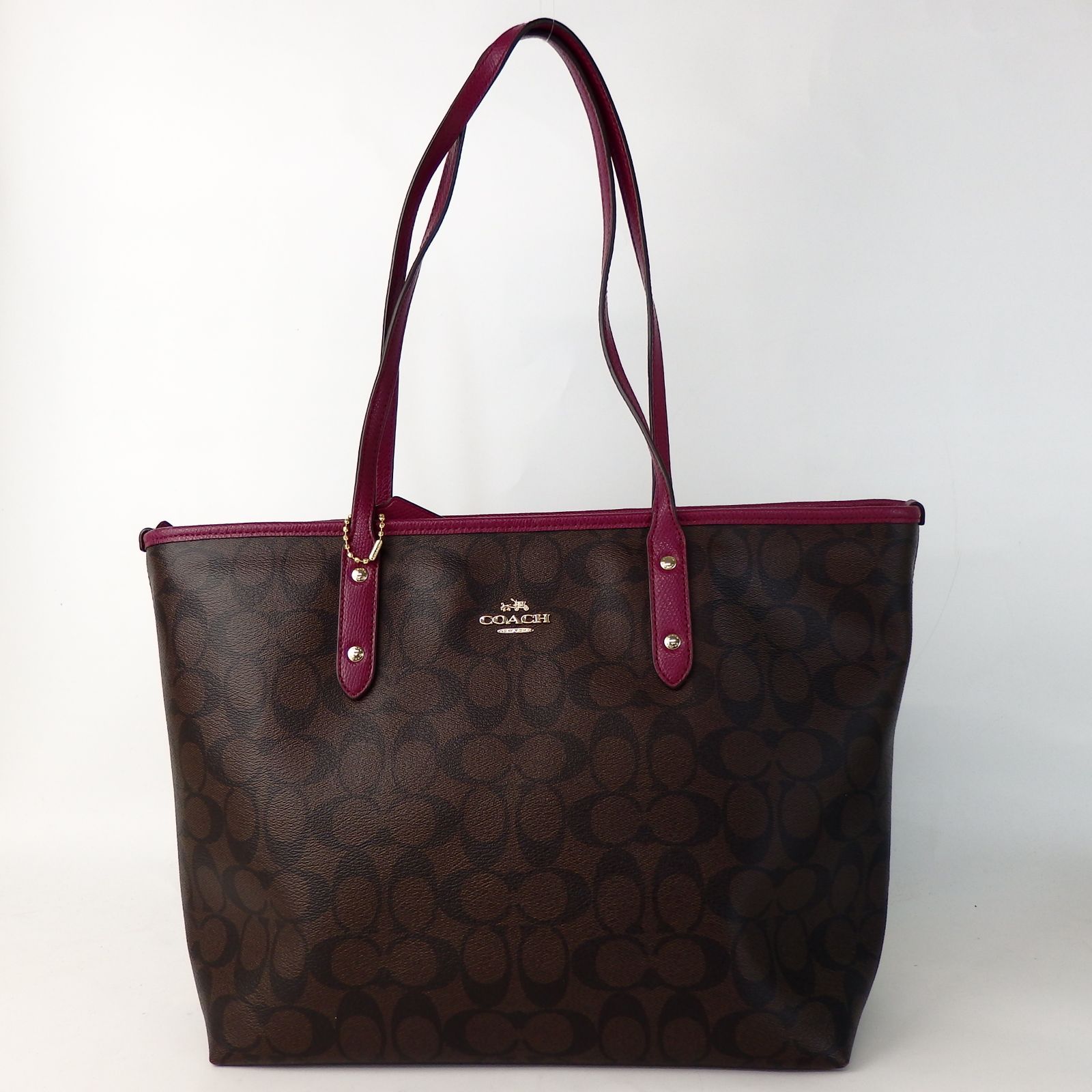 COACH コーチ シグネチャー トートバッグ ベージュ ブラウン F57842 COACH コーチ バッグ トートバッグ F57842 2017 2018 春夏 秋冬