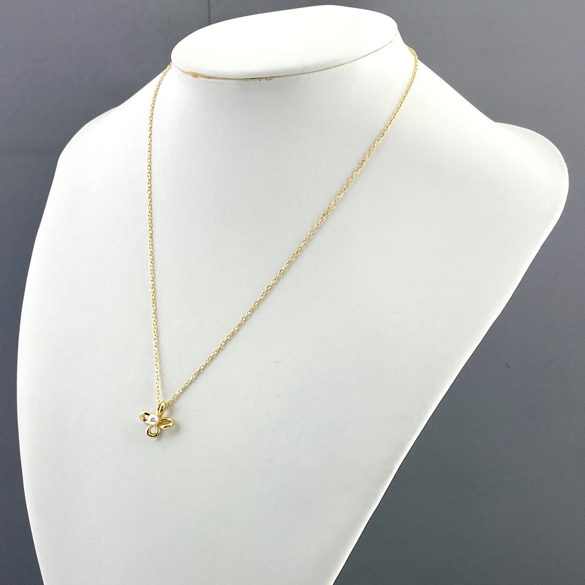ミキモト MIKIMOTO パール デザインネックレス YG イエロー