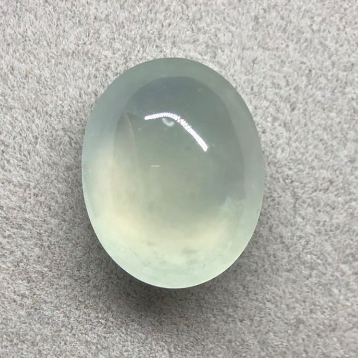 天然本翡翠 爽やか 氷種 ルース 3.40ct 薄い緑 大粒 透明度良好