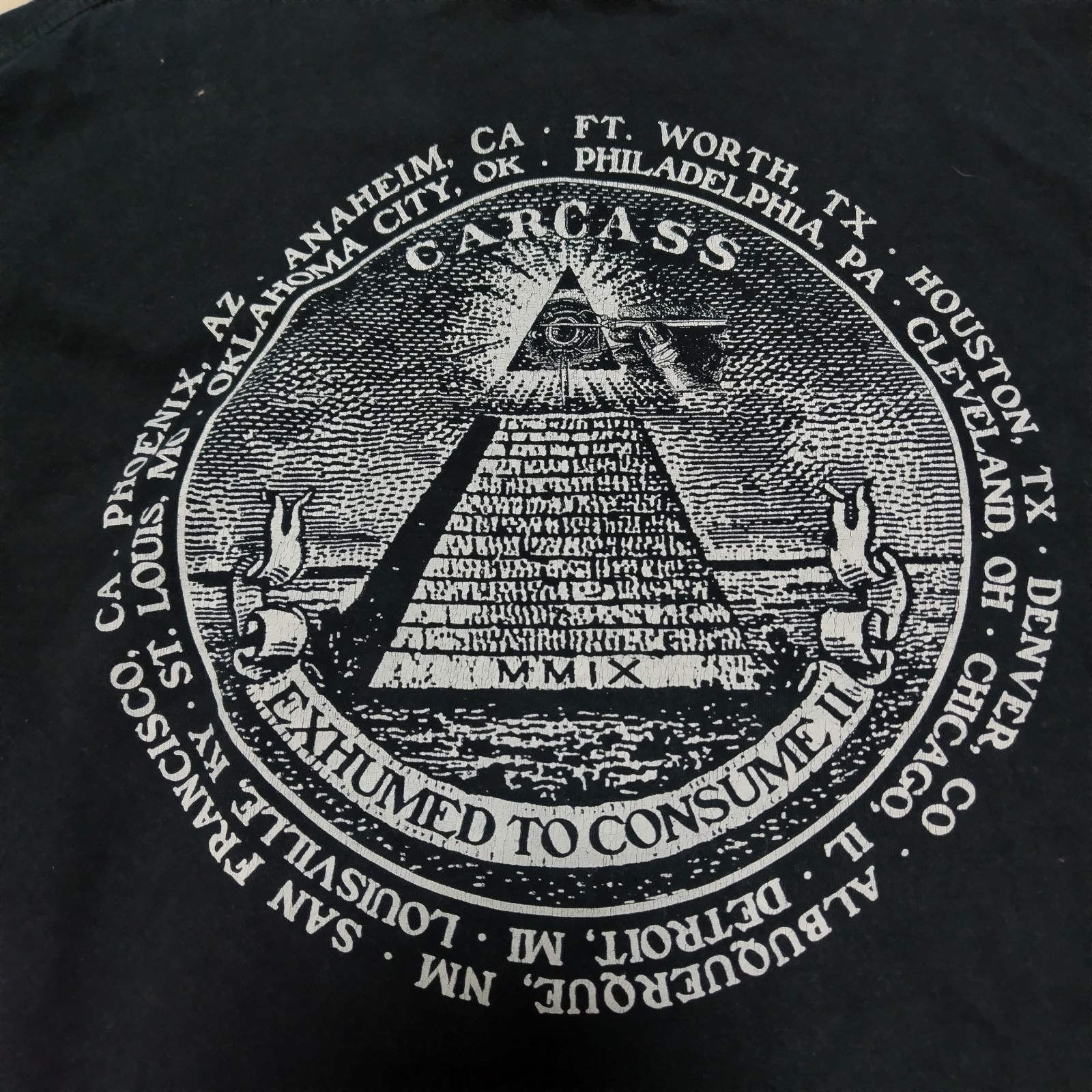 CARCASS カーカス 2008年コピーライト入り ロンT 長袖Tシャツ ツアーT