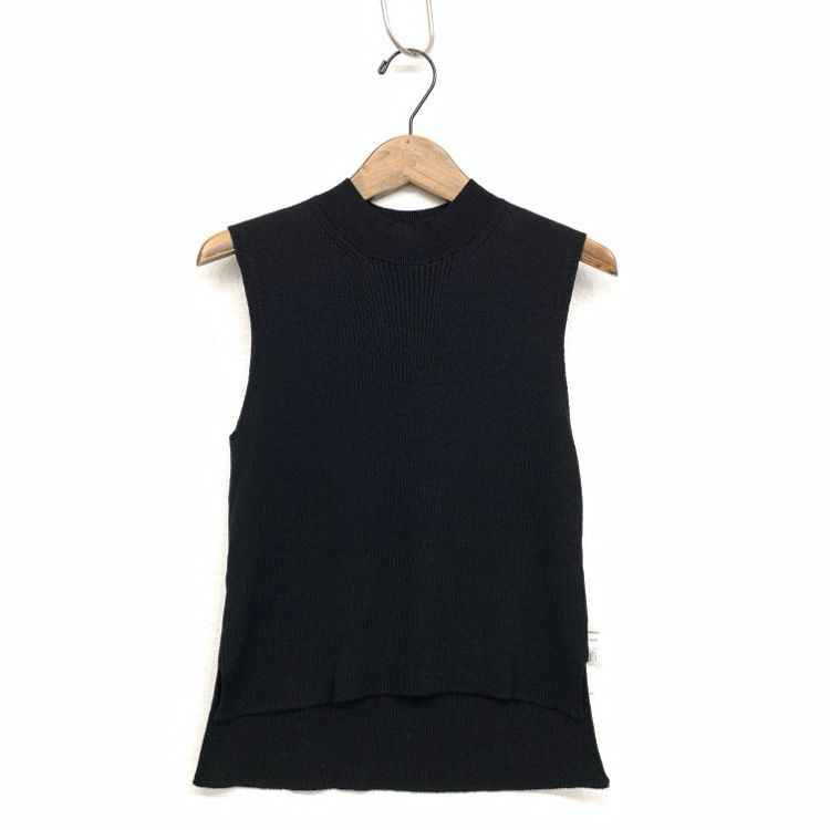 未使用品 Mame Kurogouchi マメクロゴウチ 6 Basic Silk Sleeveless Knit Top  シルクスリーブレスニットトップ ブラック 1 MK01-KN00602 - メルカリ