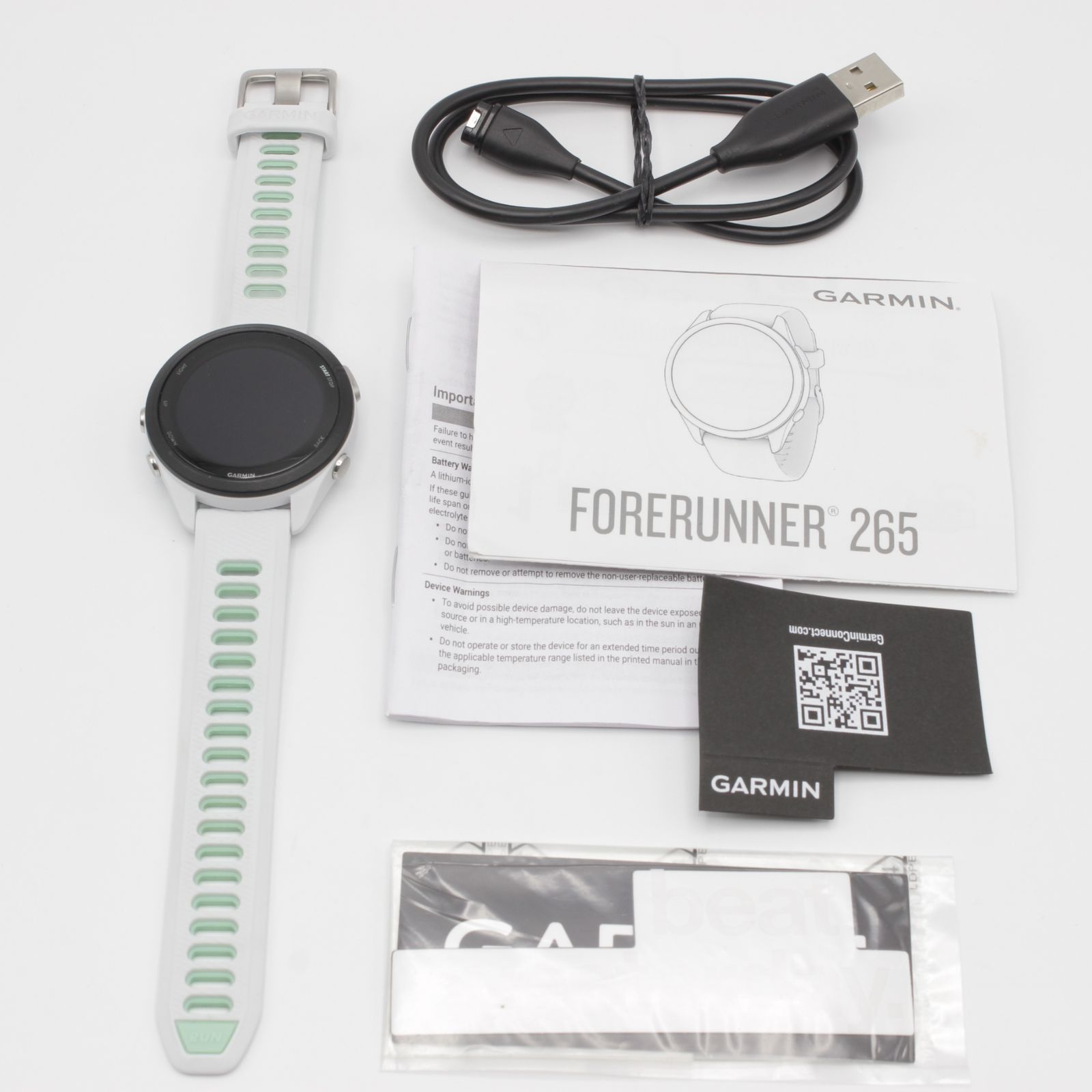GARMIN Forerunner 265S 010-02810-44 ホワイト スマートウォッチ フォアランナー ガーミン 本体