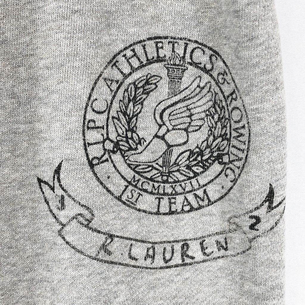 希少✨90s ポロバイラルフローレン スウェット Pロゴ グレー M Polo by Ralph Lauren ポロバイラルフローレン ワンポイントロゴ