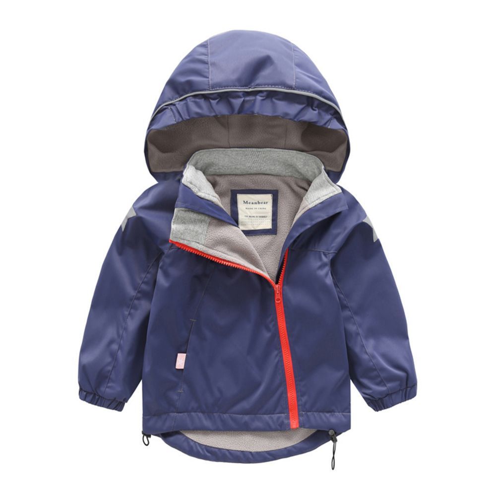 ネイビー  100cm  アウター キッズ lyou162 ジャンパー キッズ ブルゾン マウンテンパーカー ジャケット パーカー 上着 子供服 フード 裏ボア 裏起毛 男女兼用 カジュアル アウター トップス 子供