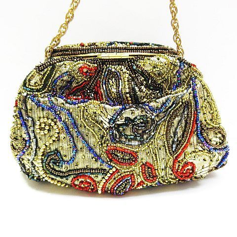 ビーズバッグ パーティーバッグ 2way クラッチ ショルダーバッグ