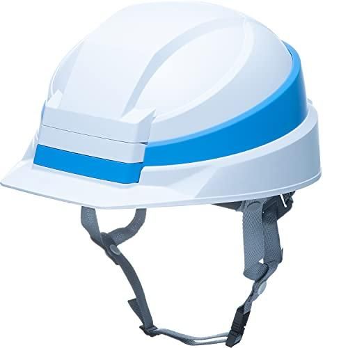 2営業日で発送 DICプラスチック DIC 折りたたみヘルメット IZANO2 ホワイト ブルーライン KP IZANO2AA21WBKP 8536