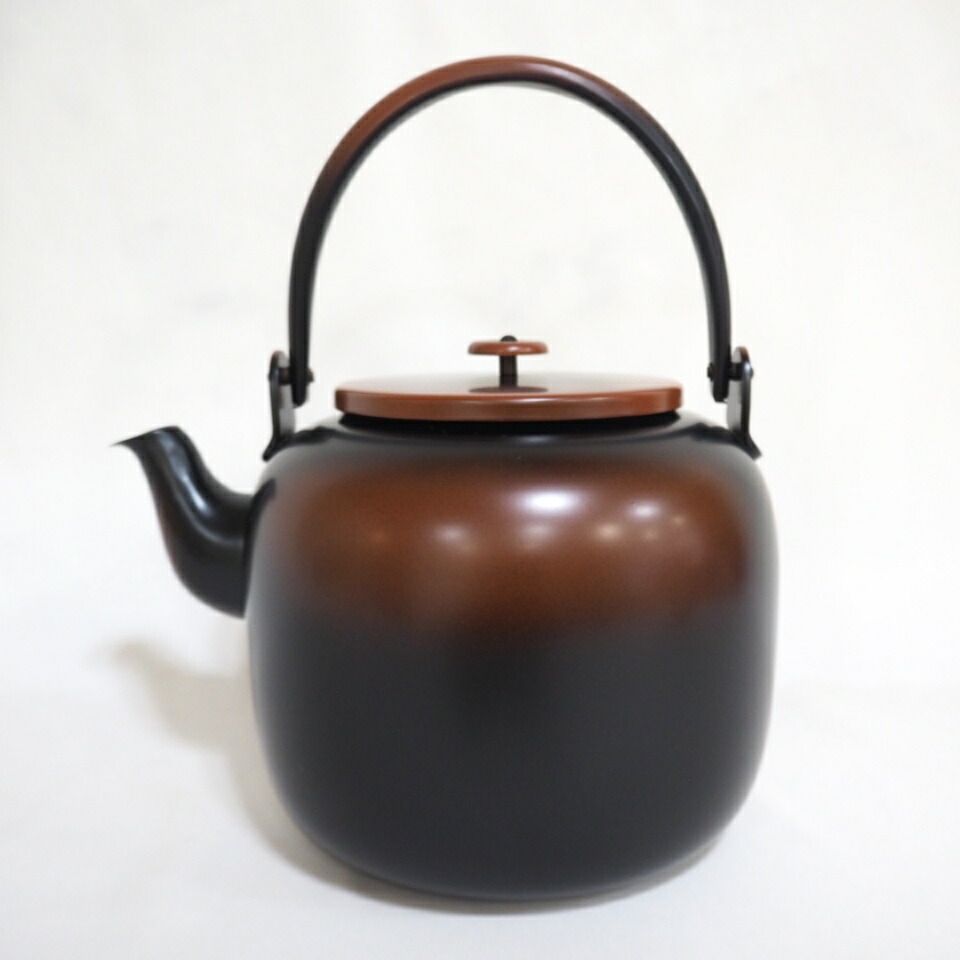八月の特売品》秀峰堂作 銅製 腰黒 口蓋なし 水注(水次)薬缶