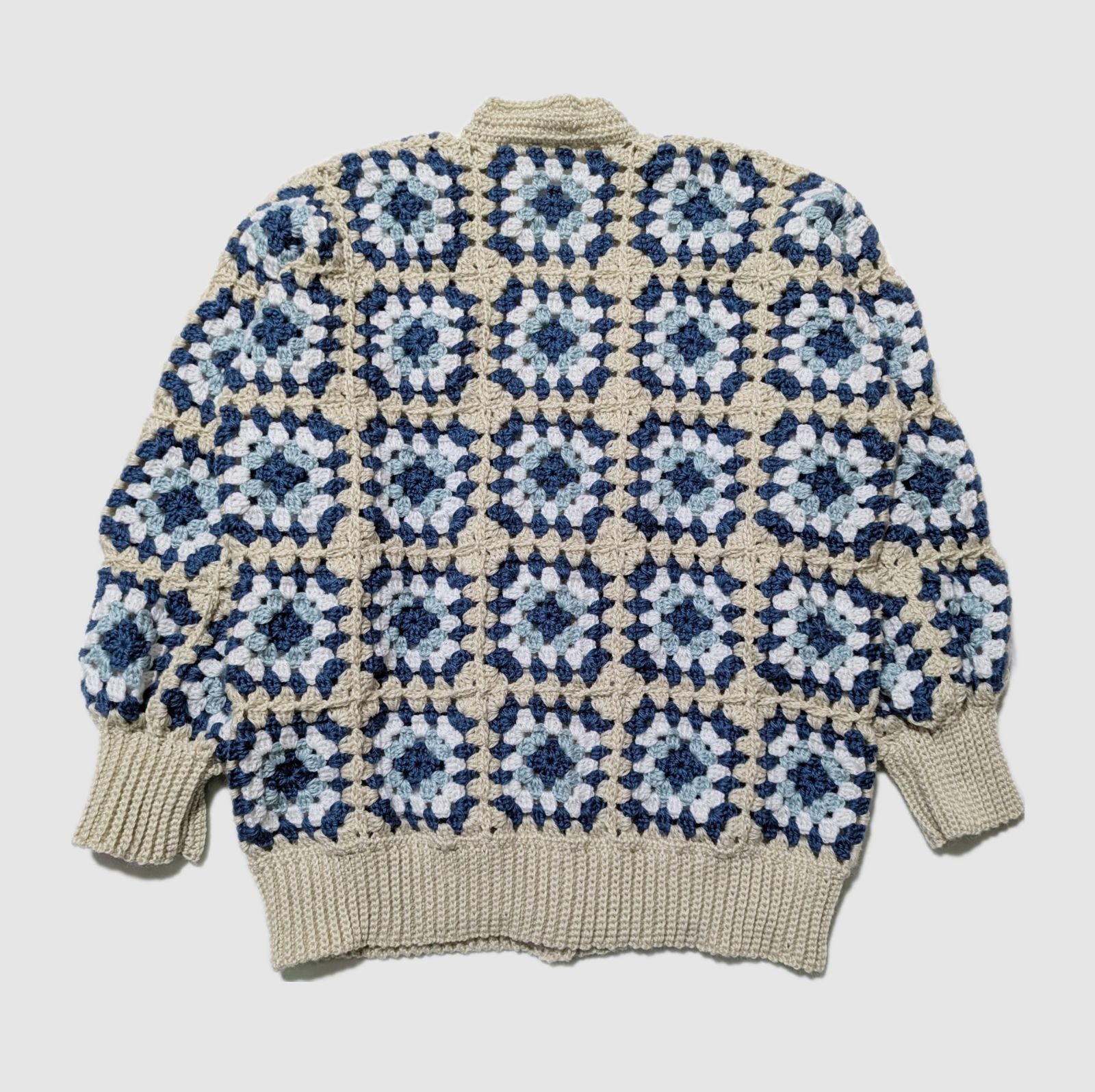 一点物】ハンドメイド グラニースクエア カーディガン ＊304