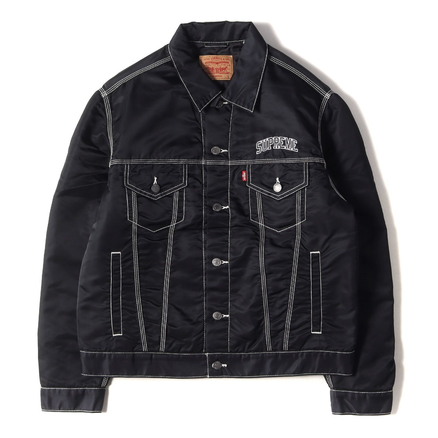 シュプリーム ×リーバイス LEVI'S  19AW  Nylon Trucker Jacket 3rdタイプデザートカモナイロントラッカージャケットブルゾン メンズ M