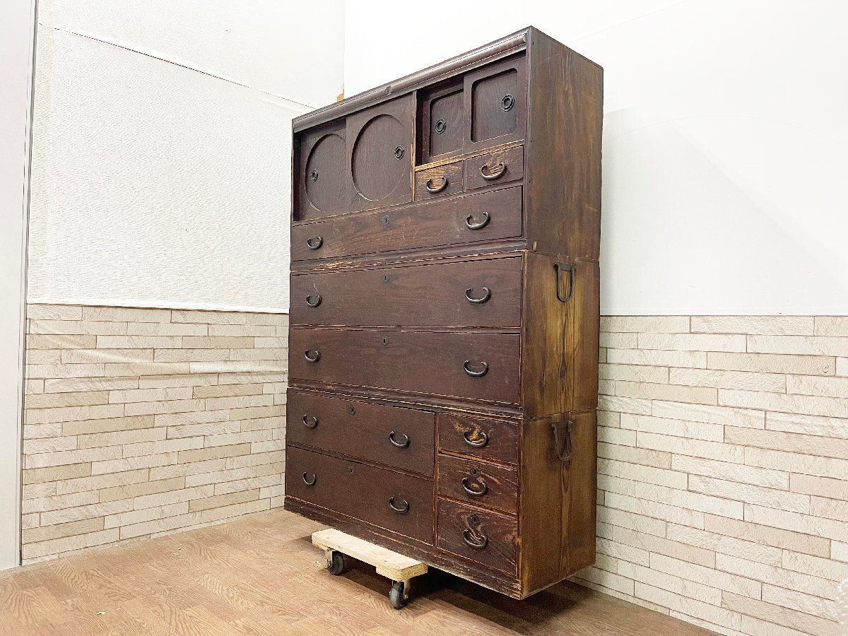 推定昭和43年(1968)千葉の松戸で手渡し可！ 昭和レトロ三面鏡