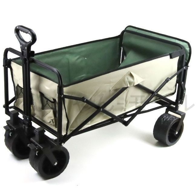 ?♥ 大容量180L 後部展開可 キャリーワゴン ブレーキ付き 長物対応 折りたたみ式 ワンタッチ収束 アウトドア 大型タイヤキャ