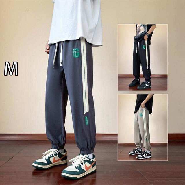 [M]メンズ ファッション 服  オシャレ シンプル 大人 かっこいい 大きいサイズ ストリート 紳士服 夏 冷感 ロング パンツ スーツ カジュアル