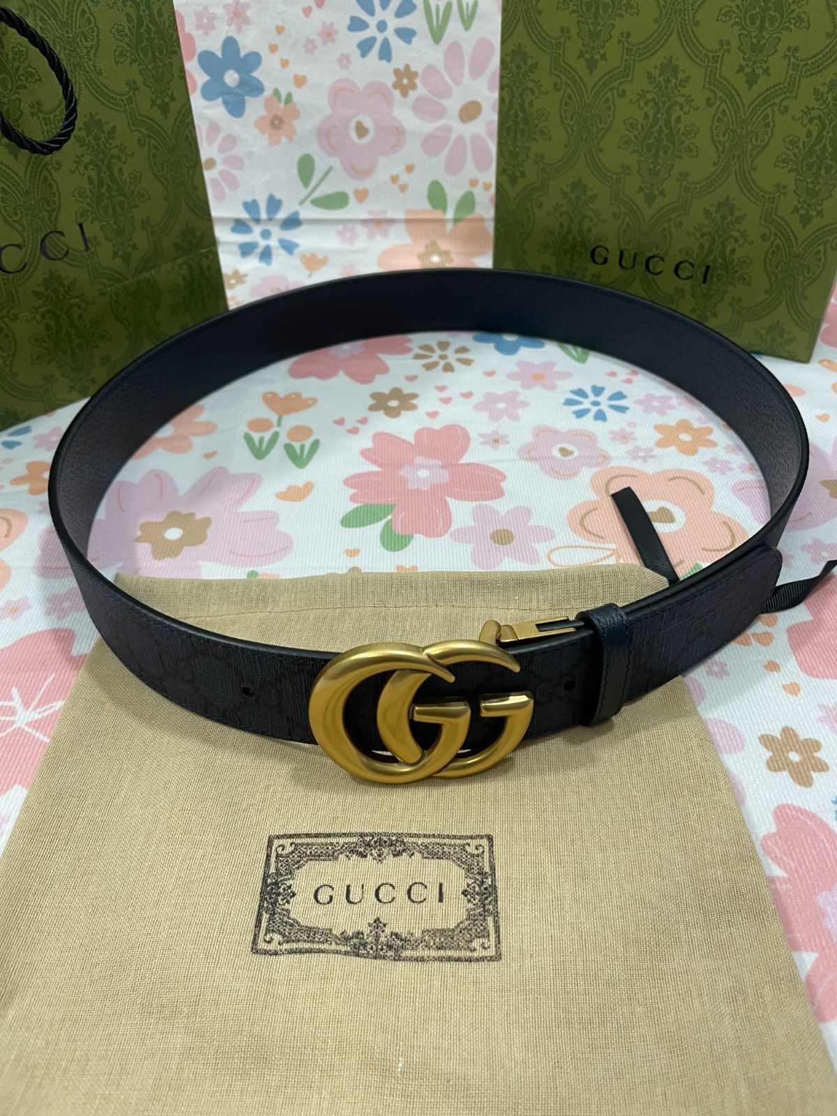 大幅値下げGUCCI グッチ ダブルG ベルトかなり綺麗 - メルカリ