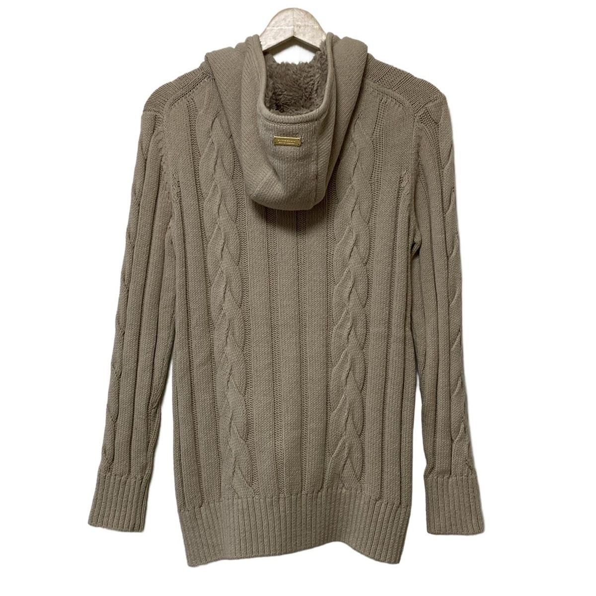 Burberry Blue Label バーバリーブルーレーベル パーカー サイズ38 M レディース - ベージュ 長袖|ニット|ジップアップ